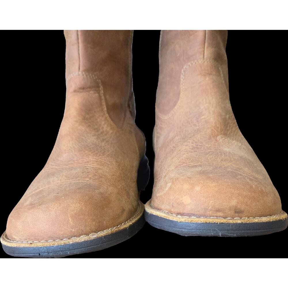 Merrell Waterproof Tan Leather Zip Up Mid Calf Boots Gorpcore Outdoors 9.5 VGUC - Picture 5 of 15